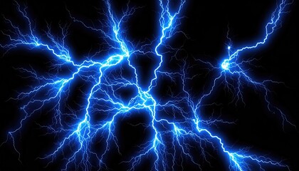 lightning in the night sky	