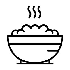 Food Bowl icon vector image. Can be used for Baby Shower.