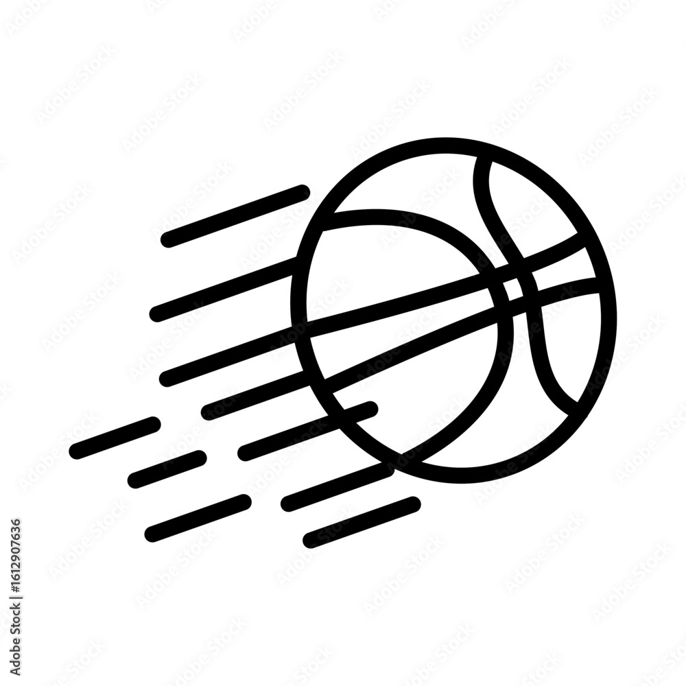 Poster ball speed icon vector image. can be used for bowling.
