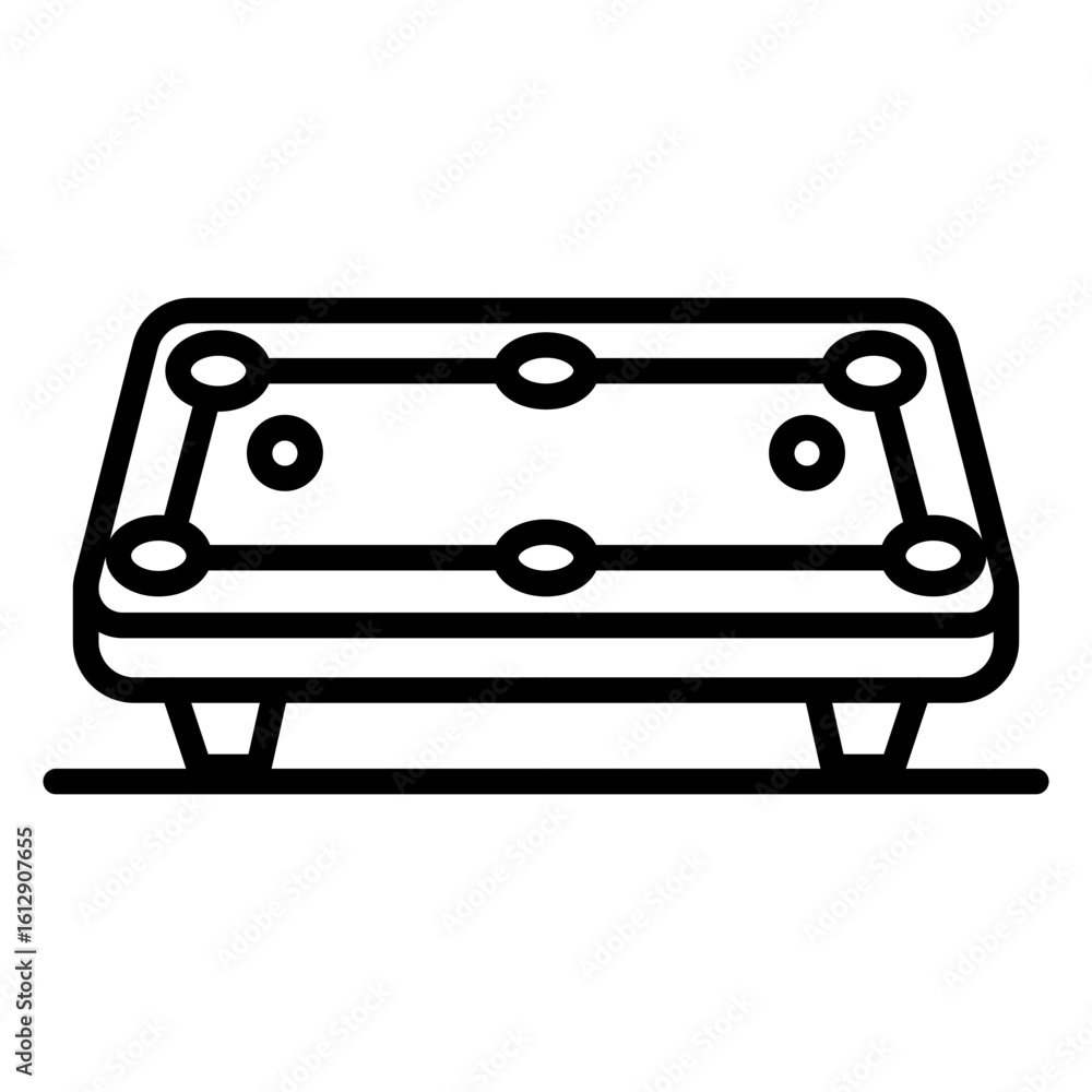 Poster billiard table icon vector image. can be used for bowling.