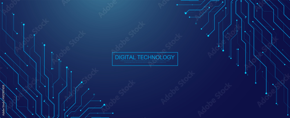 Canvas Prints motherboard technology circuit board texture design. creative idea ai banner concept for internet te
