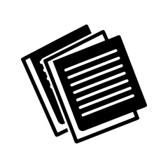Stack of documents or papers icon vector illustration