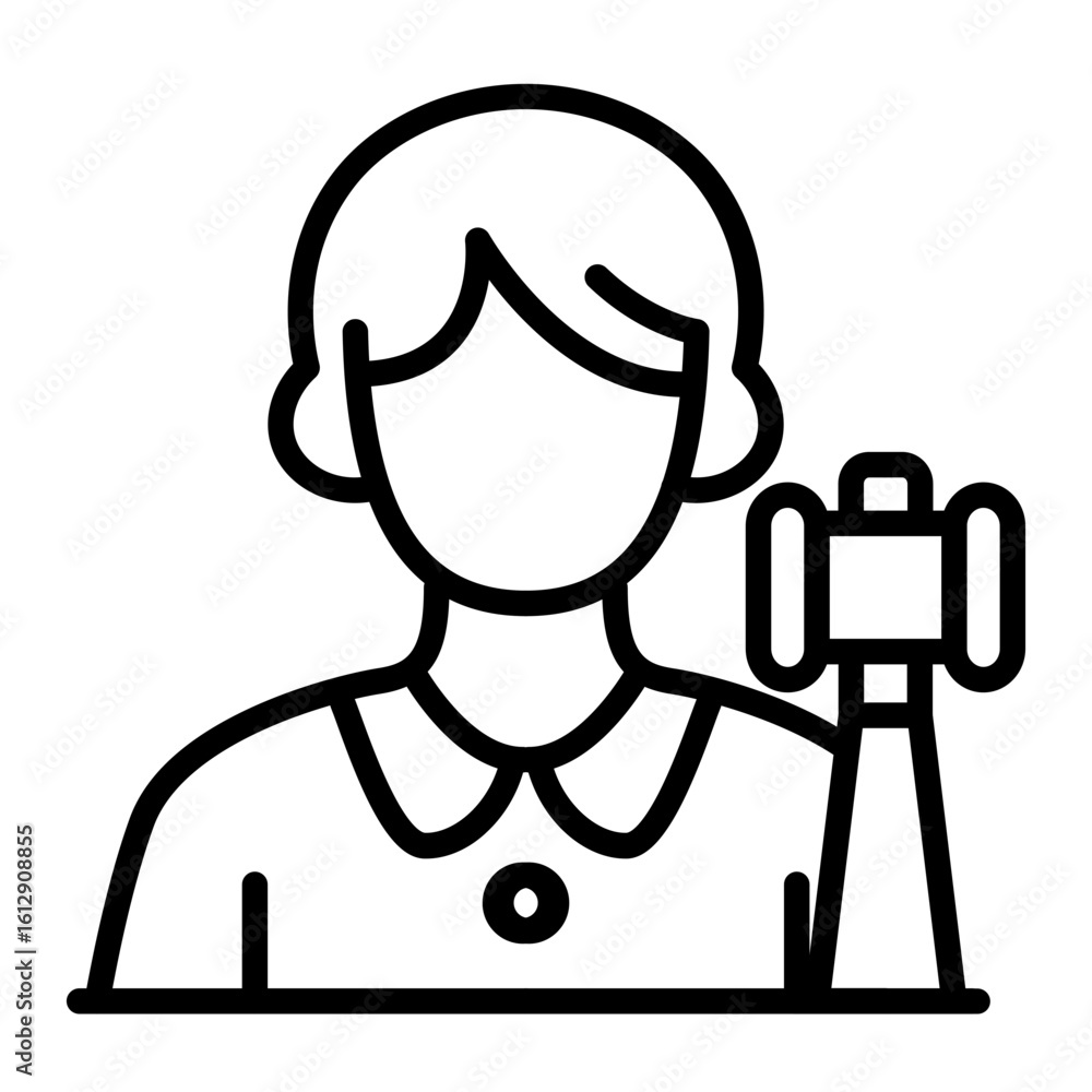 Poster judge icon vector image. can be used for diversity.