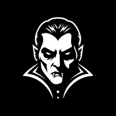 Creepy Vampire Logo in Vector