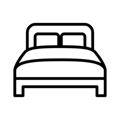 Bed icon vector image. Can be used for Luxury.