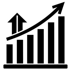 Financial Growth Icon Vector