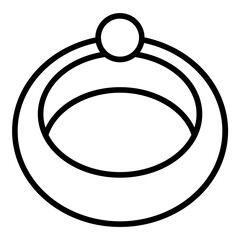 Ring icon vector image. Can be used for Luxury.