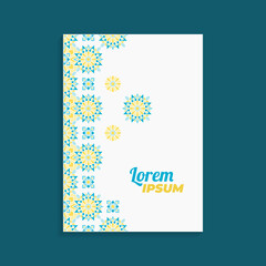 Oriental Geometric Luxury Ornament on Quarto Orientation