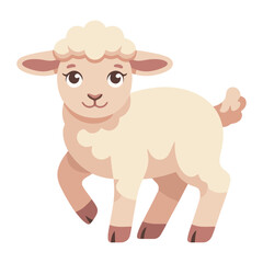 Lamb vector illustration on white background.