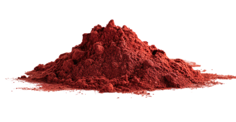 A mound of vibrant red powder
