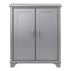 Naklejka premium Gray Cabinet with Two Doors