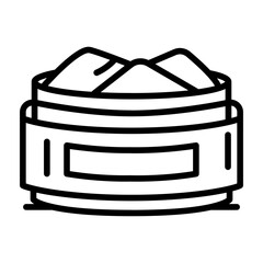 Powder Metall icon vector image. Can be used for Mettalurgy.