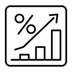 High Percentage icon vector image. Can be used for Trading.