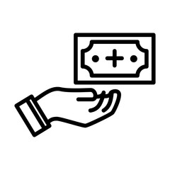 Global Cash Transfer icon vector image. Can be used for Trading.