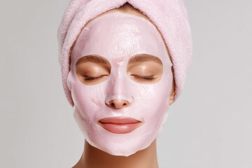 Cosmetic face mask packaging mockup, featuring realistic templates for skincare product branding.