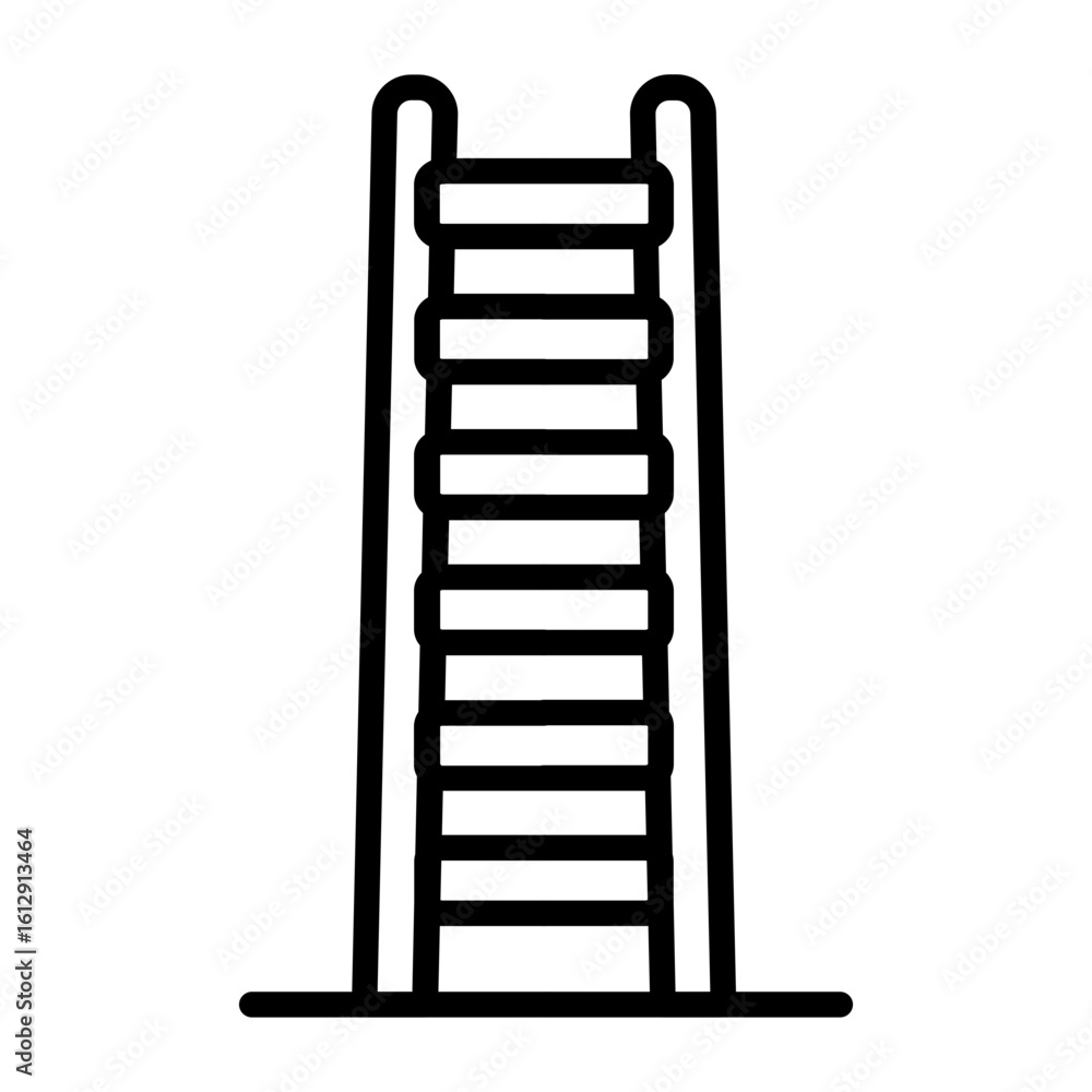 Poster ladder icon vector image. can be used for construction tools.