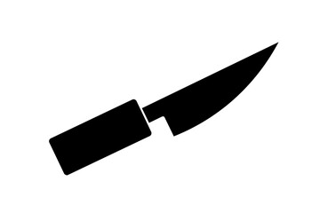 basic kitchen knife icon stylish kitchen knife art on white background 