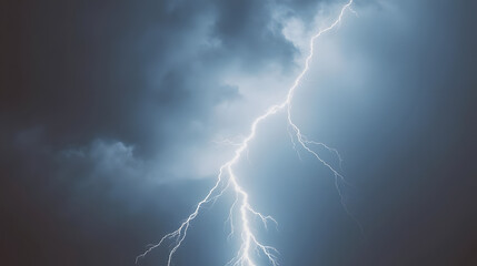 lightning in the night sky