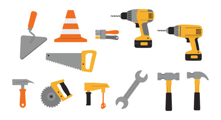 Collection of Various Construction and Repair Tools