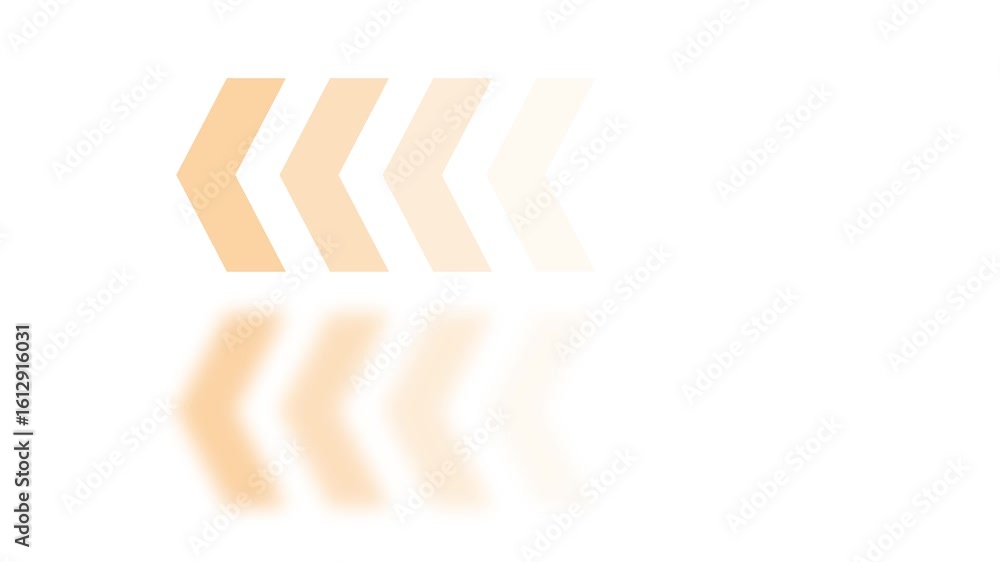 Poster abstract gradient arrows moving left with soft reflection motion graphic background