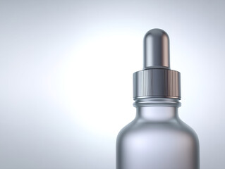 Silver Dropper Bottle Mockup