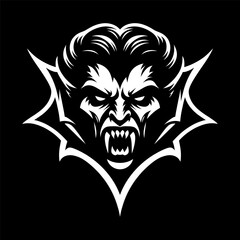 Cinematic Vampire Logo in Black