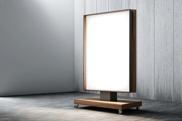 Blank event advertising stand mockup for customizable displays, perfect for unique marketing campaigns.