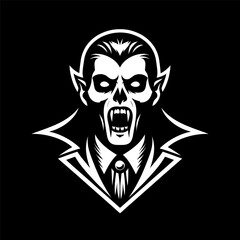 Mythical Vampire Head Logo Design
