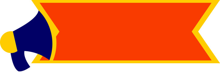 Sale Promotin Banner With Meghaphone Icon