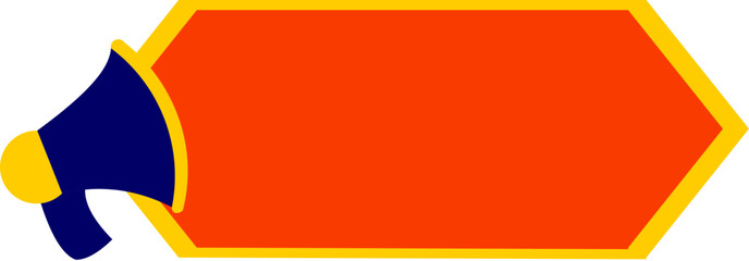 Sale Promotin Banner With Meghaphone Icon