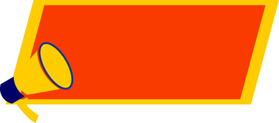 Sale Promotin Banner With Meghaphone Icon