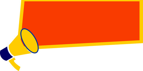 Sale Promotin Banner With Meghaphone Icon