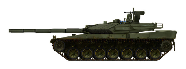Type-42A1 (Concept of a new tank with a 125mm gun and a turret with an automatic loader and a remotely controlled machine gun) © Tikros