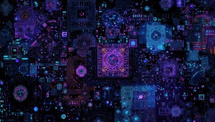 Abstract digital circuit board (1)