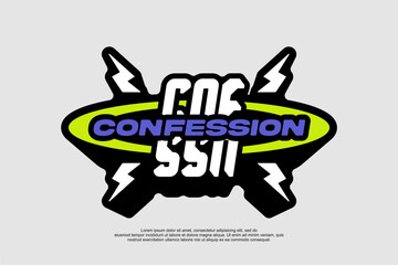 badge sticker retro style streetwear apparel fashion vector for printing	
