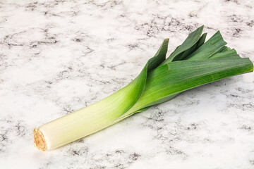 Fresh ripe green onion - Leek