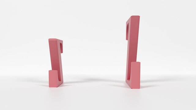 Educational flash card 3D coral‑red letter Z capital and lowercase spinning in 4K loop for immersive alphabet learning

