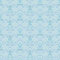 Damask seamless vector