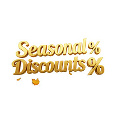 Naklejka premium Golden Seasonal Discounts beckon shoppers with limited-time offers and amazing savings opportunities