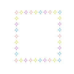 Obraz premium colorful star frame