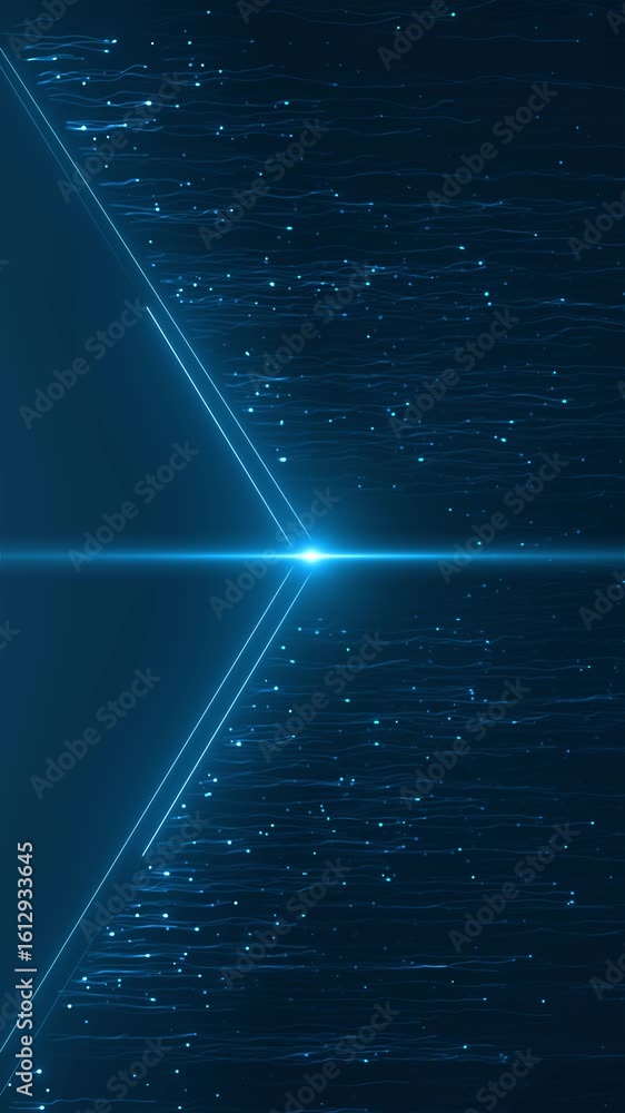 Poster ai technology artificial intelligence. dots lines. digital science, networks futuristic wavy backgro