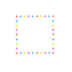 colorful star frame
