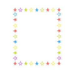 Obraz premium colorful star frame