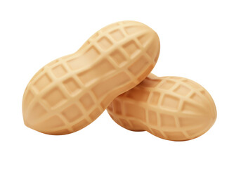 Isolated Pair of Peanuts in Shell