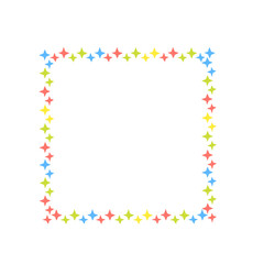 colorful star frame
