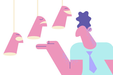 Self identity, mood of the day concept