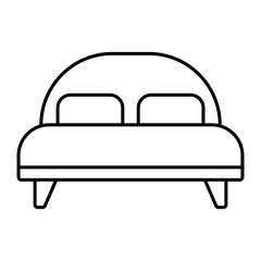 Bed outline icon