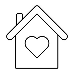 Favorite House outline icon