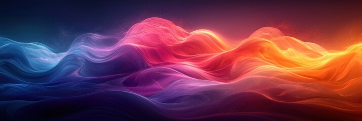 Obraz premium Abstract Neon Color Gradient Blurred Background with Dynamic Effect. Abstract Modern Dynamic Colors Gradient Background. Grainy Texture Background Style with Copy space.