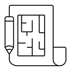 Blueprint outline icon